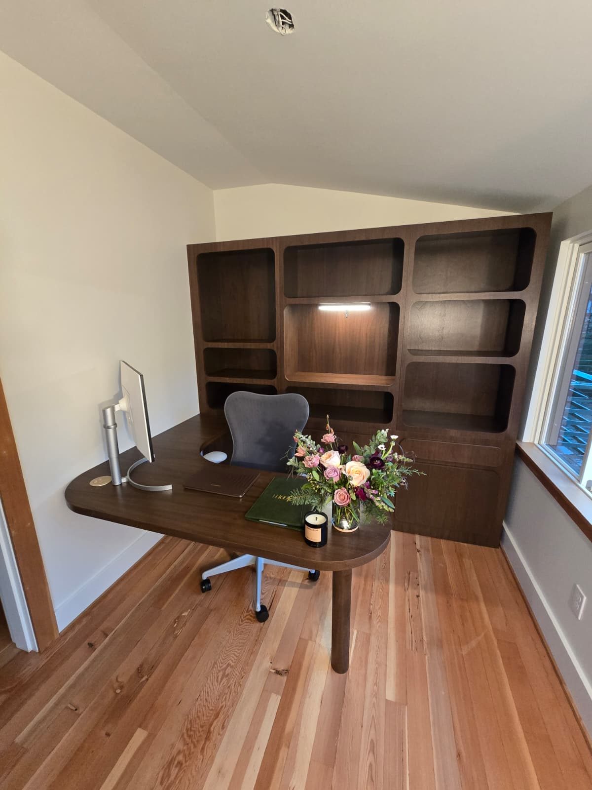 Completed custom desk