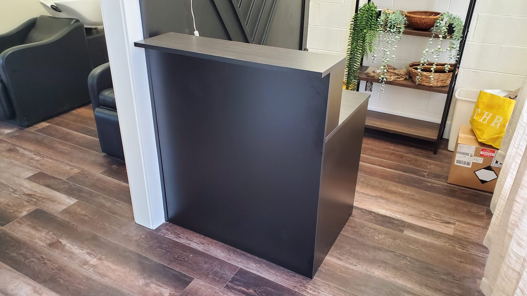 Custom reception desk